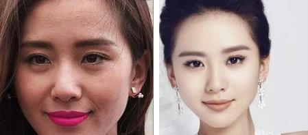 毛孔有一种“尴尬”叫女星卡粉，在高清镜头下，卡粉斑驳很真实