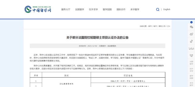 Fran|留法学生要注意！这些院校的短期硕士项目不被认证