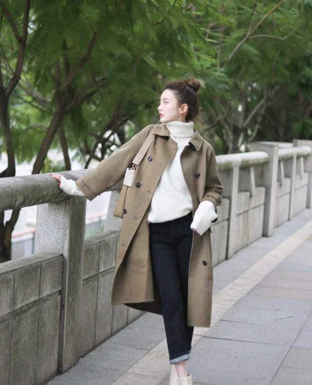 下装 拒绝臃肿!可以试试大衣穿搭,穿对了大衣看上去就像瘦了10斤