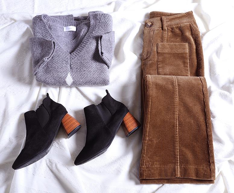 灯芯绒 不要再穿阔腿裤和小黑裤了，今冬这条裤子最流行！保暖显瘦真好穿