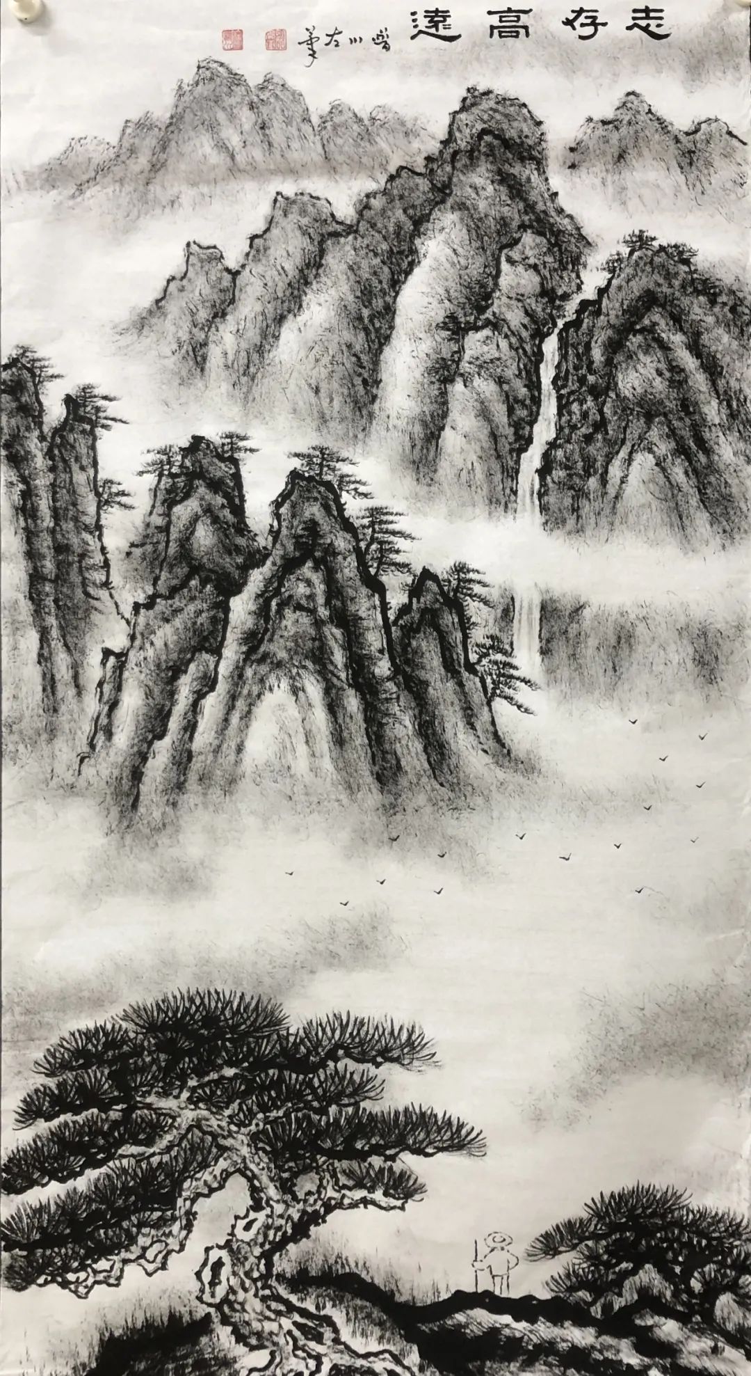 山水|山水无情画有情——法云普川焦墨山水国画展 ，快来打卡