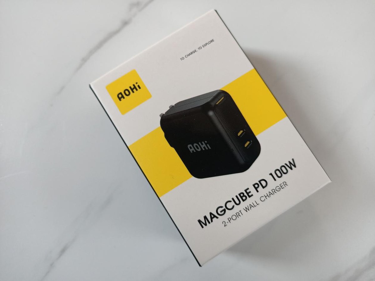 aohimagcube100w氮化镓饼干大小的100w快充让你工作生活两不误