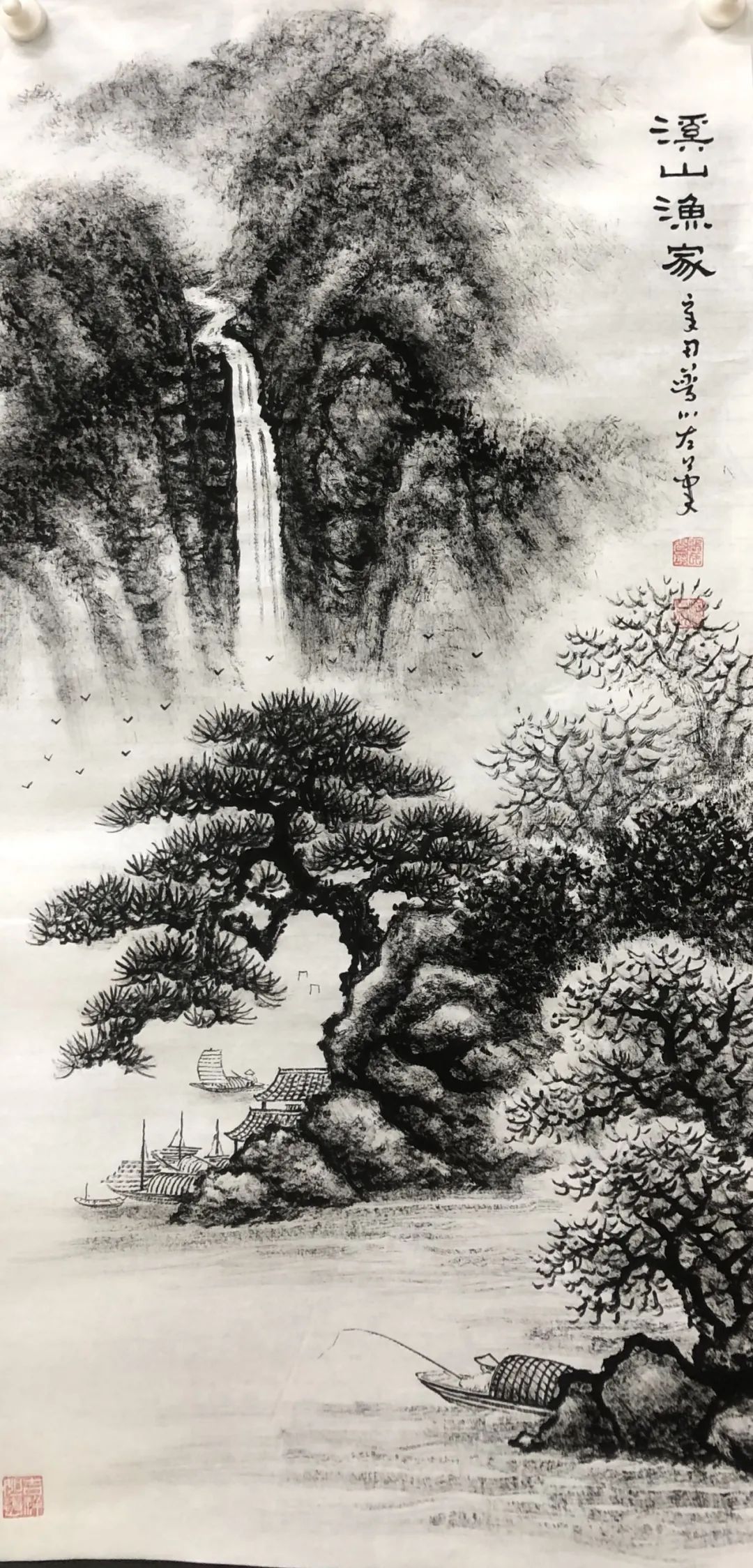 山水|山水无情画有情——法云普川焦墨山水国画展 ，快来打卡