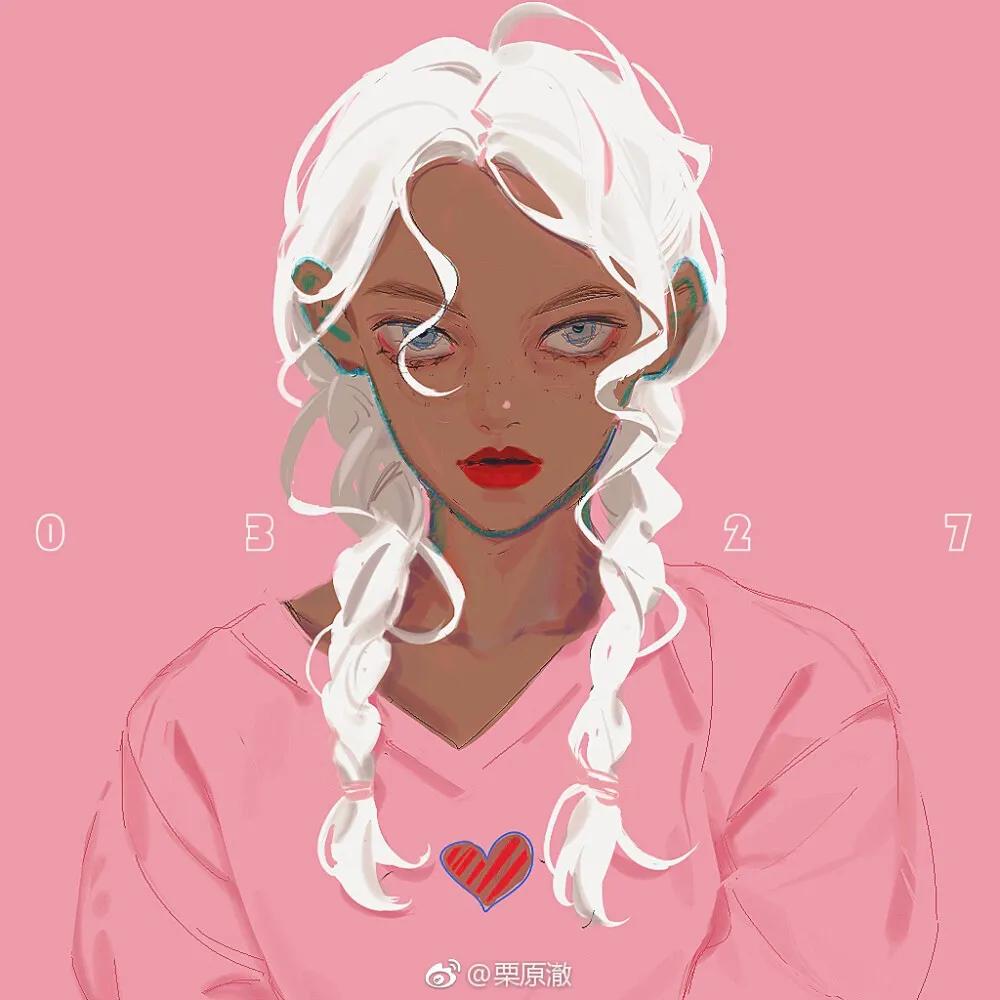 动漫插画 黑皮系列头像_图片_水印_网络