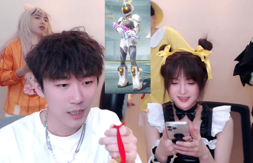 自己掏腰包给玩家们赠送皮肤,就连不求人的女友汤圆也是一起出镜带货