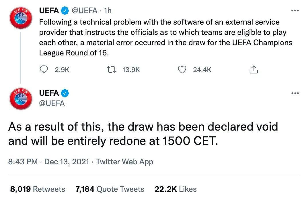 馬德里競技|活久見！抽簽都能錯！梅羅重逢沒了，皇馬哭了…