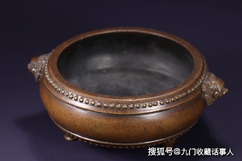 清代“家藏珍宝”鼓式三足香炉_搜狐网