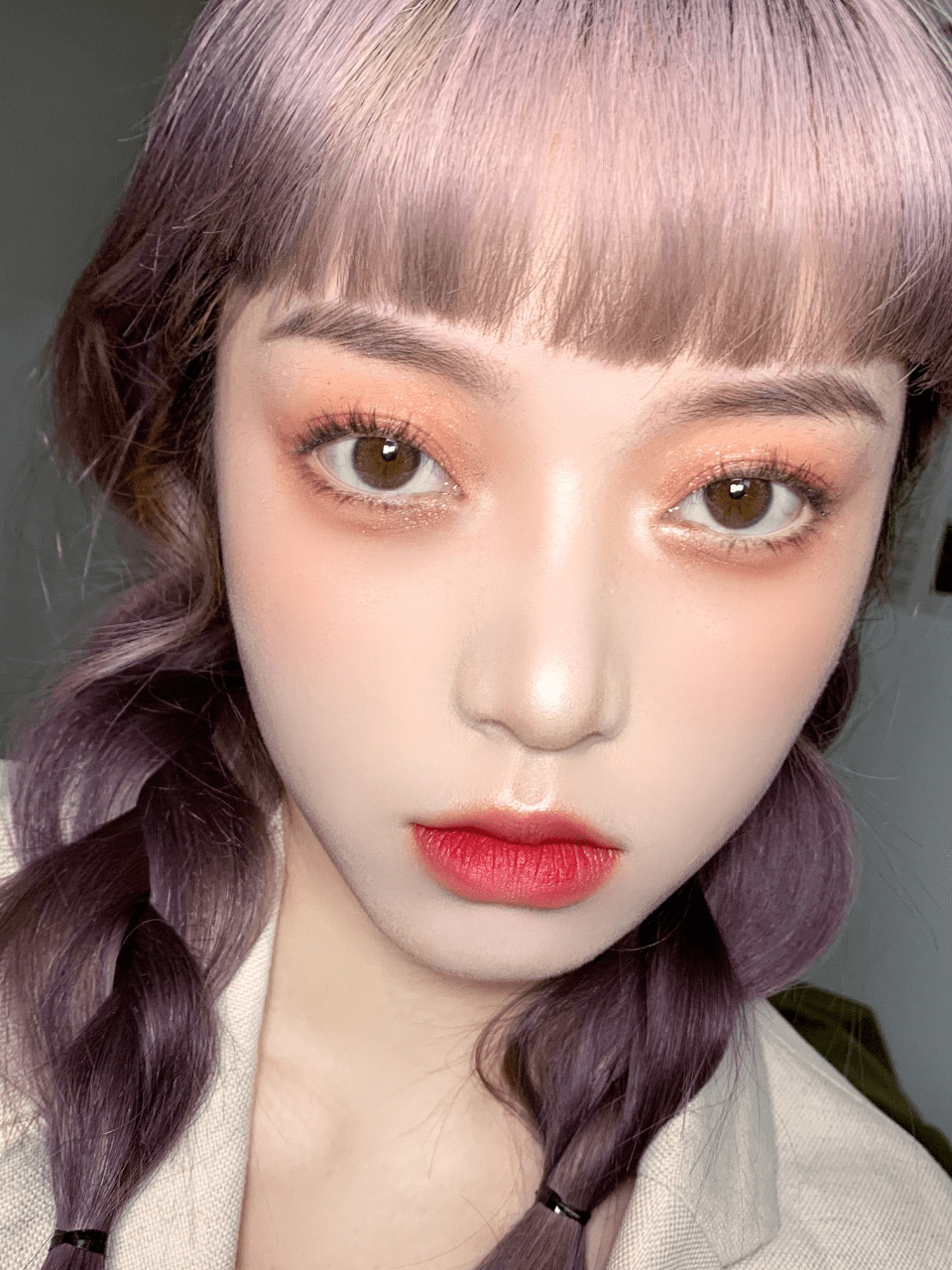 元气橘子汽水妆,学会这个妆容,你就是元气女孩_眼影_橘色_显得