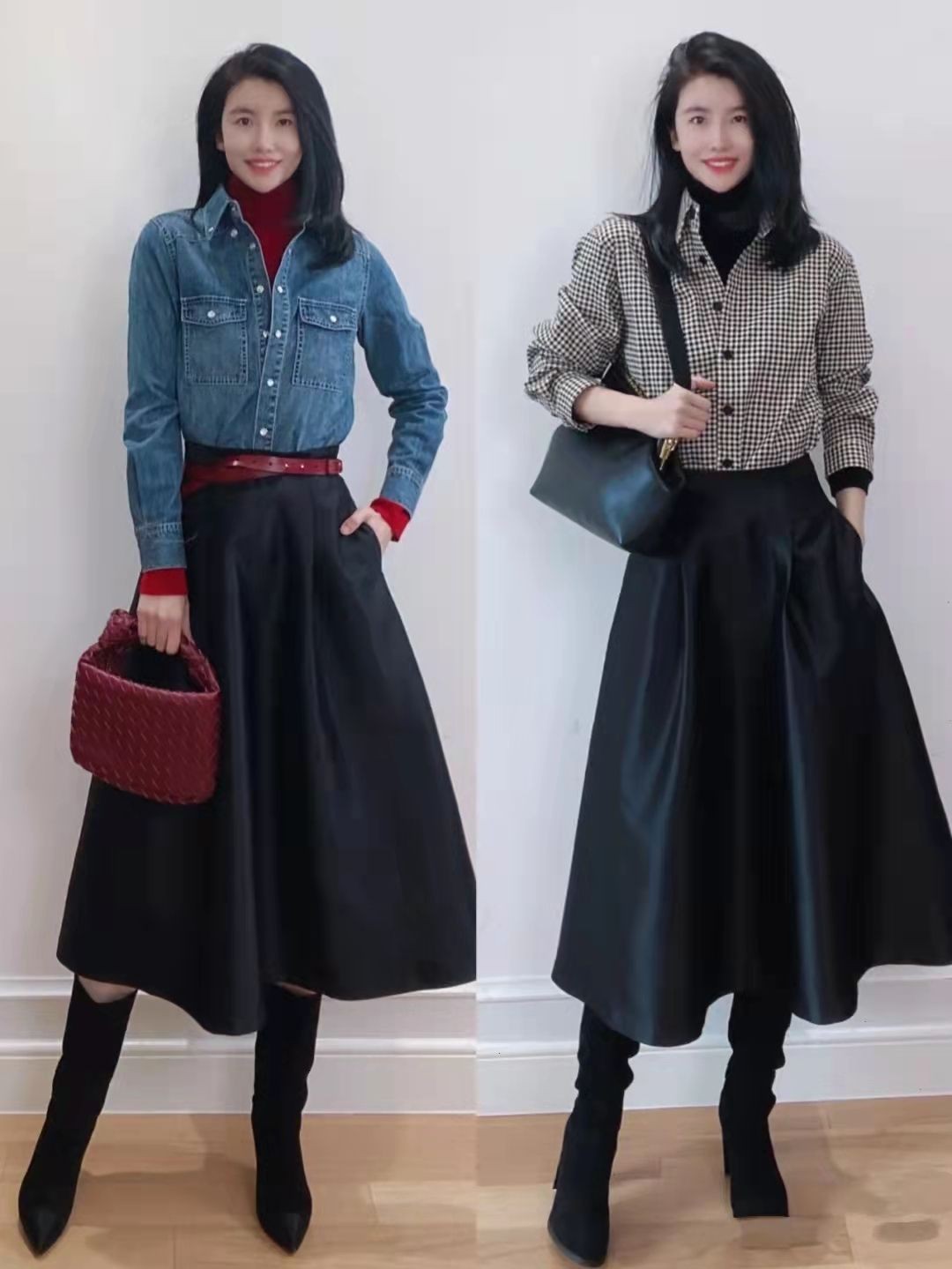 身材 四五十岁的中年女人,冬季一定要学会叠穿,用基础款赢得好气质