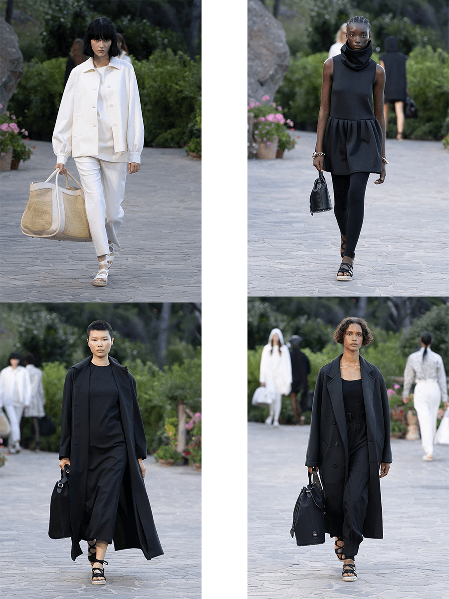 系列 Max Mara 2022度假系列,复古的色调,低调色彩中,鲜艳紫红色更鲜亮