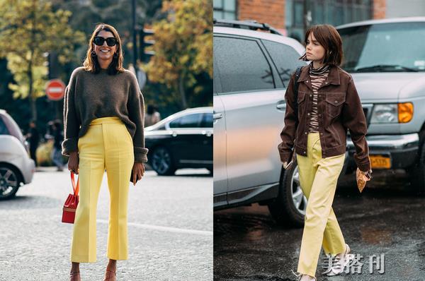 服装 初春黄色服装称霸街头，时髦精们都在用它开启时尚穿搭的新篇章