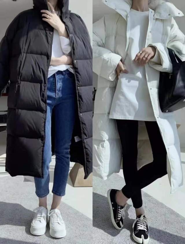 一身 羽绒服不仅能搭裙子！“羽绒服+裤子”，更保暖时尚