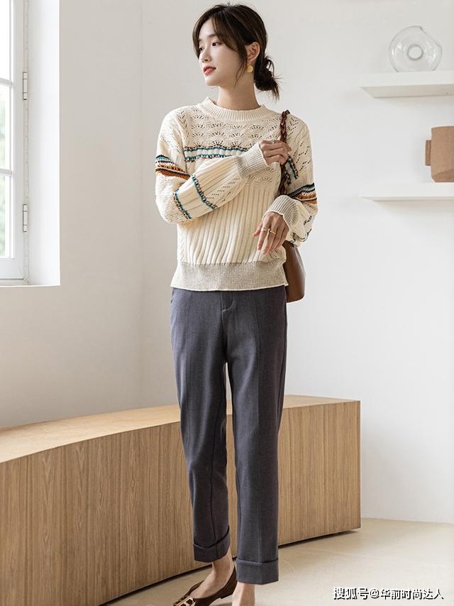 设计 如何把“毛衣”穿出法式气质感?教你4组搭配思路,时髦整个冬天