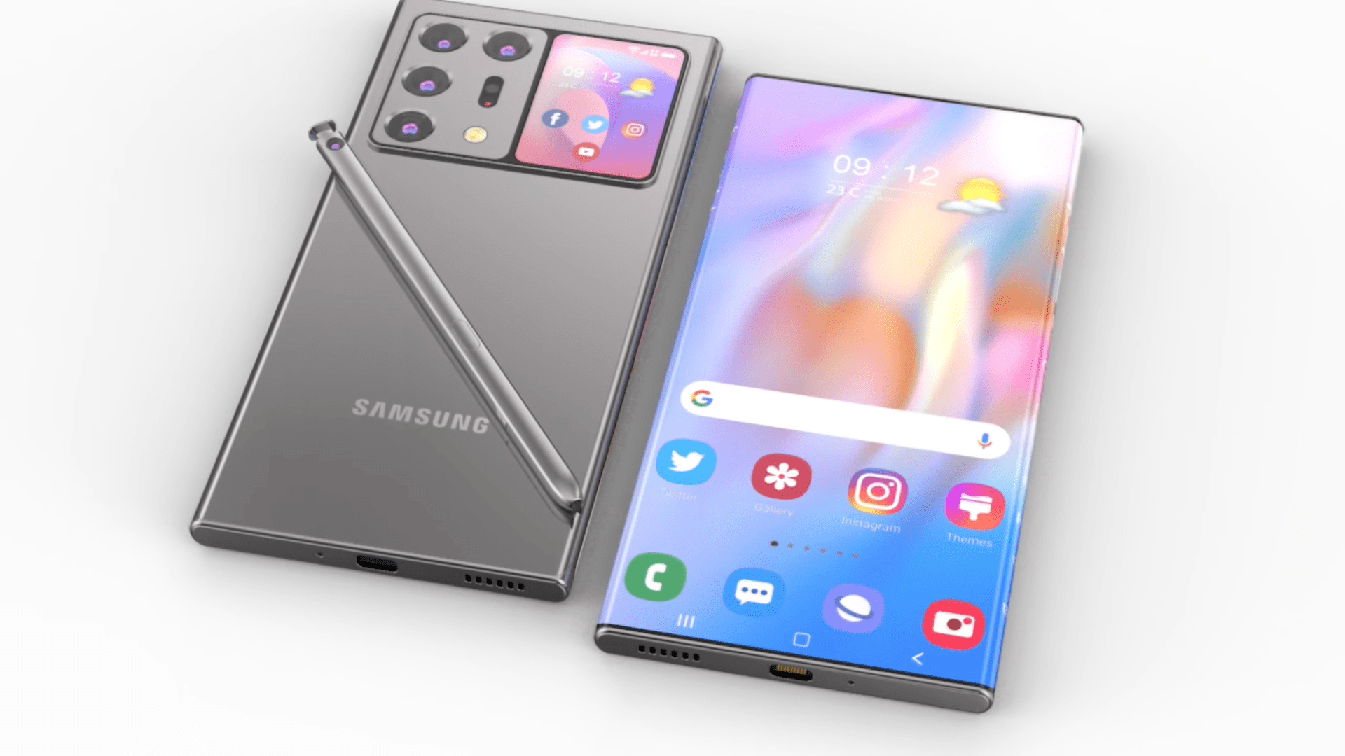 三星概念新机瀑布屏模块镜头2亿像素这才叫创新