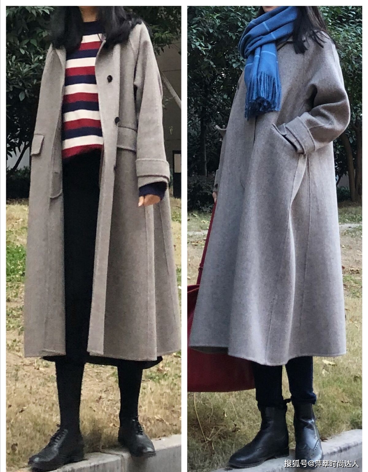 黑色 爱美的女人冬天穿“大衣”，用“一衣多穿”方式，好穿又百搭