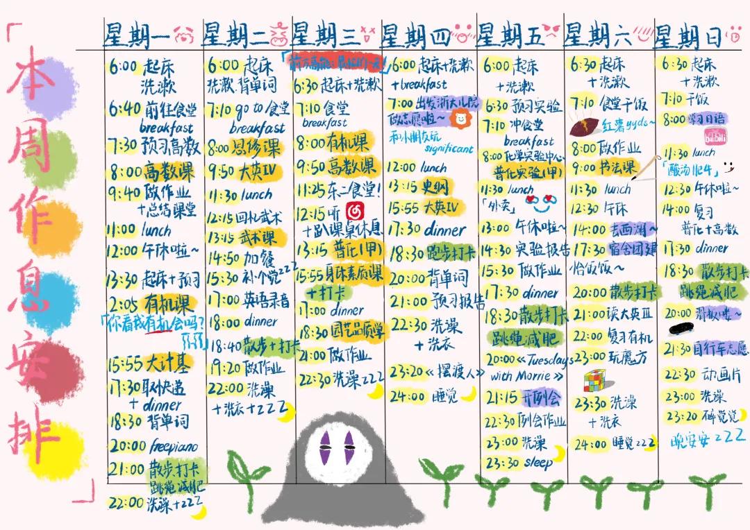 物理|果然是学霸！浙大学霸作息表冲上热搜，家有考生的快来看~