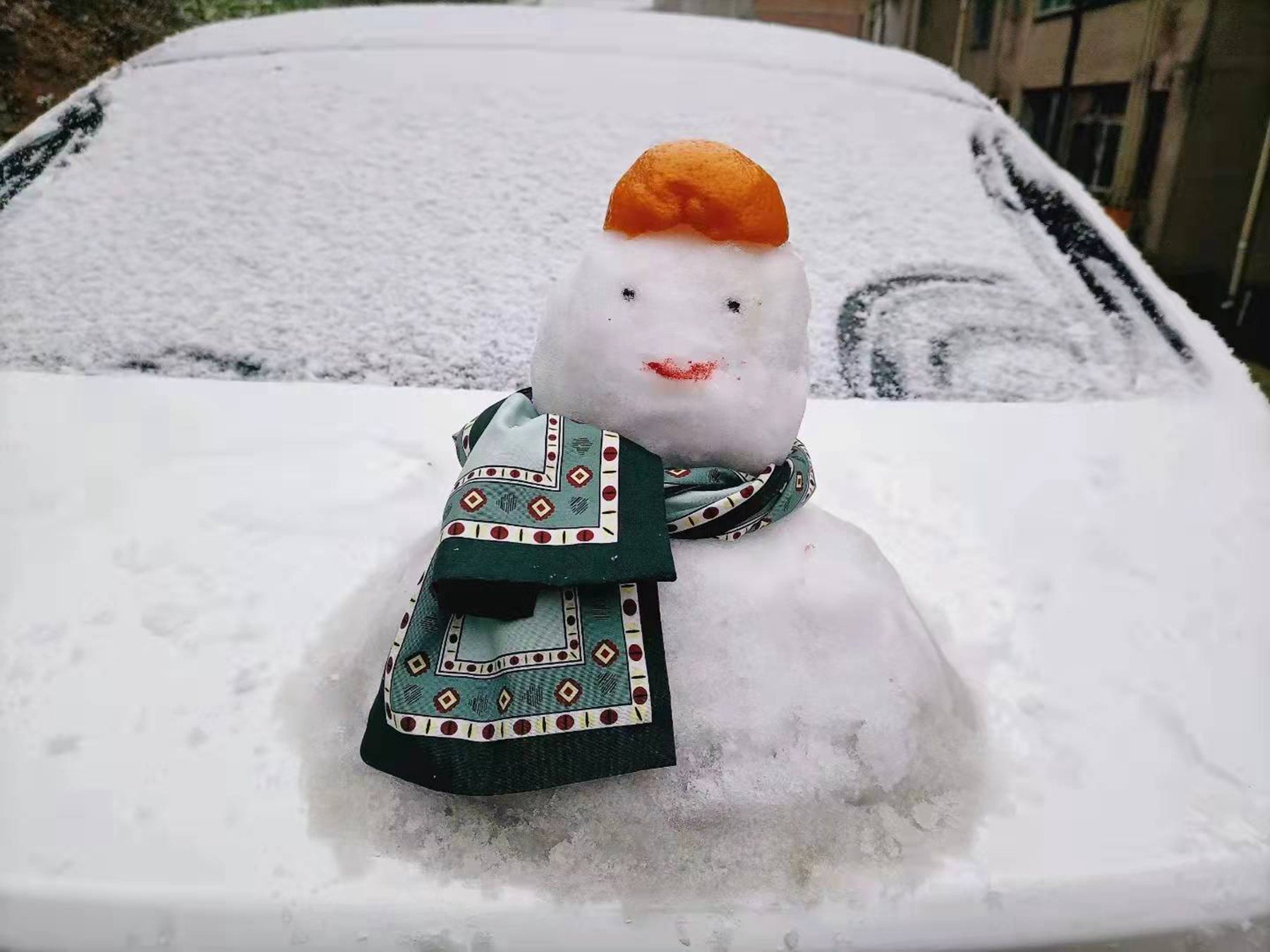 喜迎元旦，广元城区雪景如期而至，积雪一厘米，真的太美了！