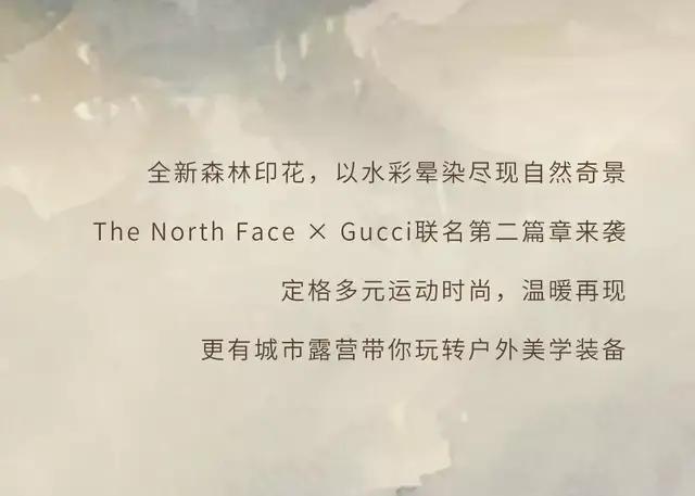 gogo 探索永不停止！The North Face × Gucci全新联名，即刻启程