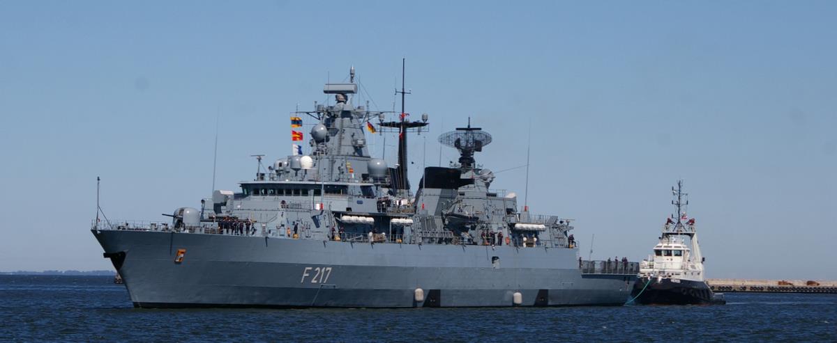 20年来头一次德国军舰来南海凑热闹4400吨排水量拿不出手