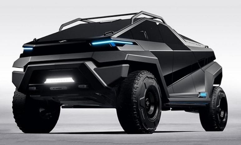 电动皮卡thundertruck比cybertruck还硬核的装甲猛兽