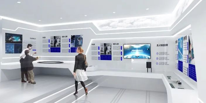 科技感十足的展厅设计，让空间充满美感
