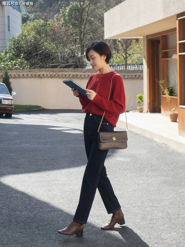 黑色 不露脚踝的冬季穿搭来喽,这些搭配简约日常又保暖,美得毫不费力