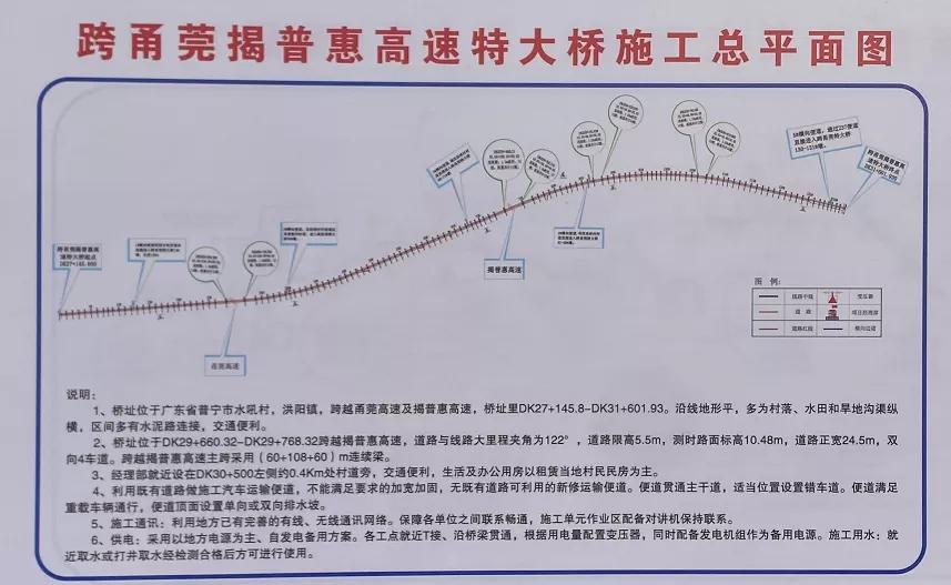 揭惠铁路首座墩身在洪阳镇浇筑完成!