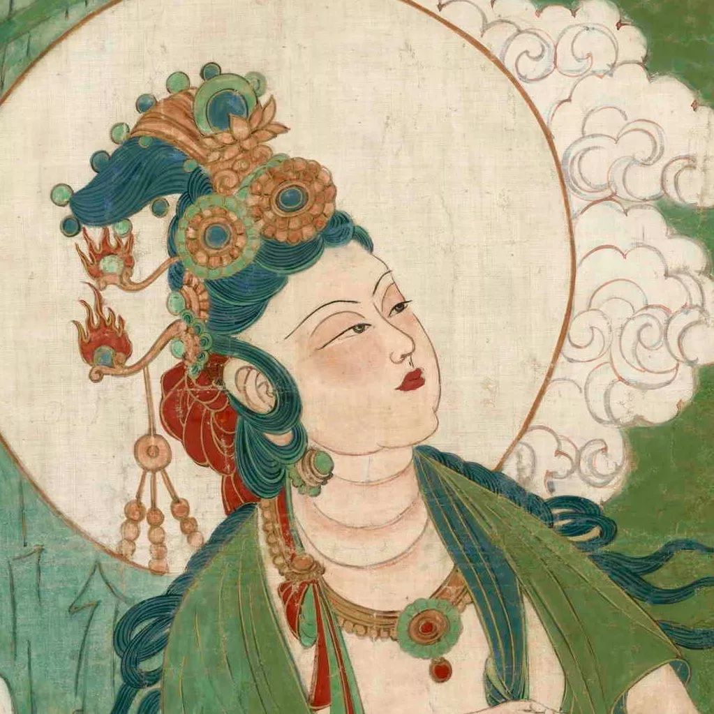 张大千临摹敦煌壁画高清作品全集_艺术巨匠_观世音_四川