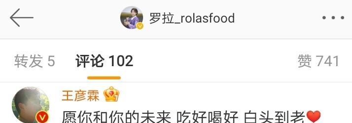 因为|王彦霖心疼罗拉，留言祝福“白头到老”，疑似剧透嘉宾情感走向