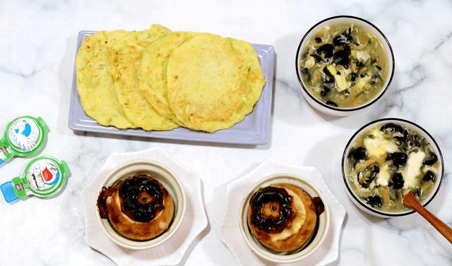 豆花粉|今天早餐就做了三样,简单快手、营养健康,一家四口吃得香