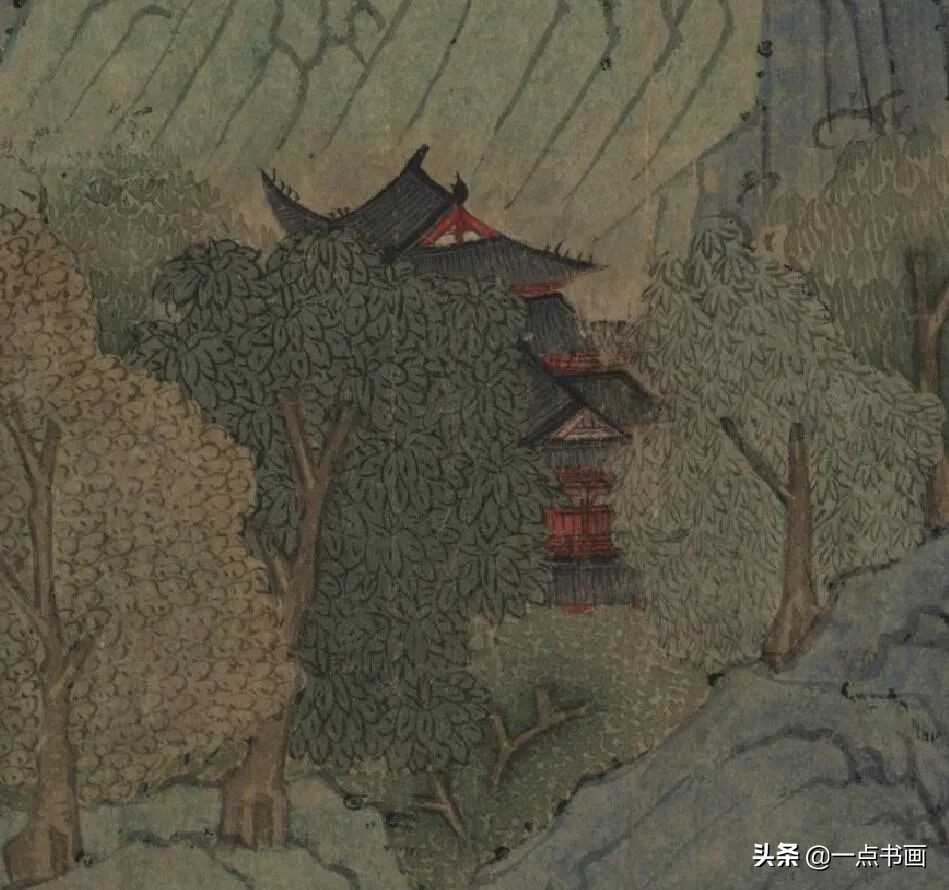 钱选《幽居图卷》鉴赏_山水_纪堂_展卷之