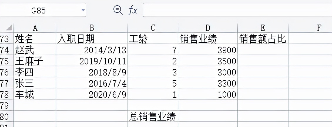 excel銷售額所佔百分比怎麼計算excel銷售額佔比計算公式