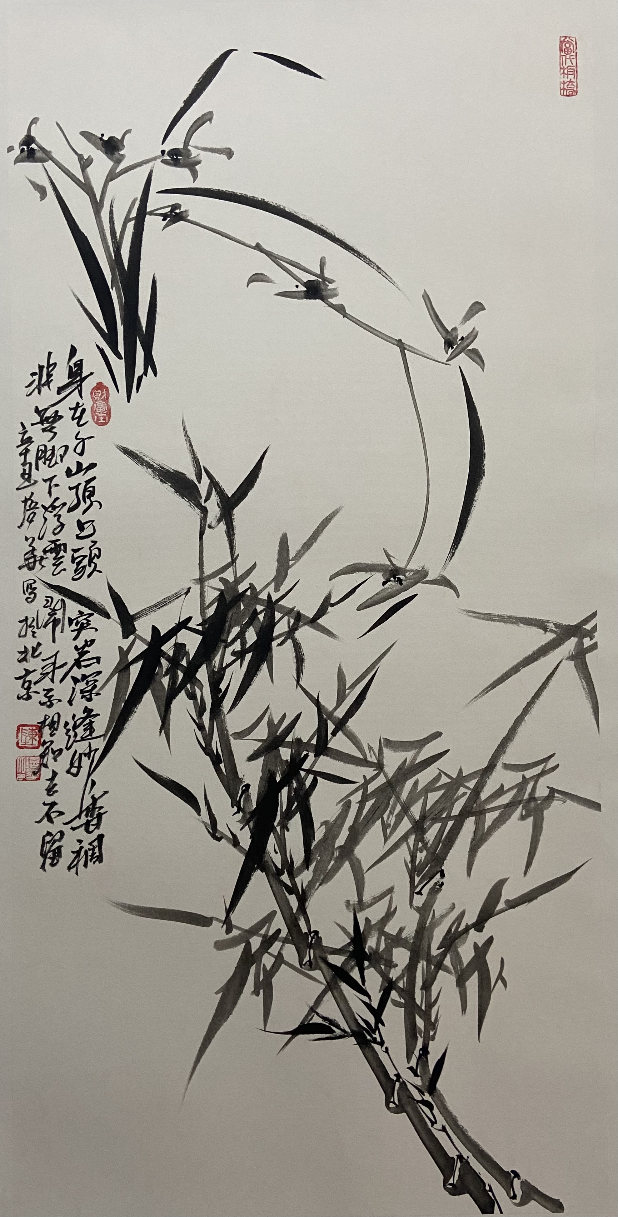 迎春〕学术邀请展陈培华文人画竹作品