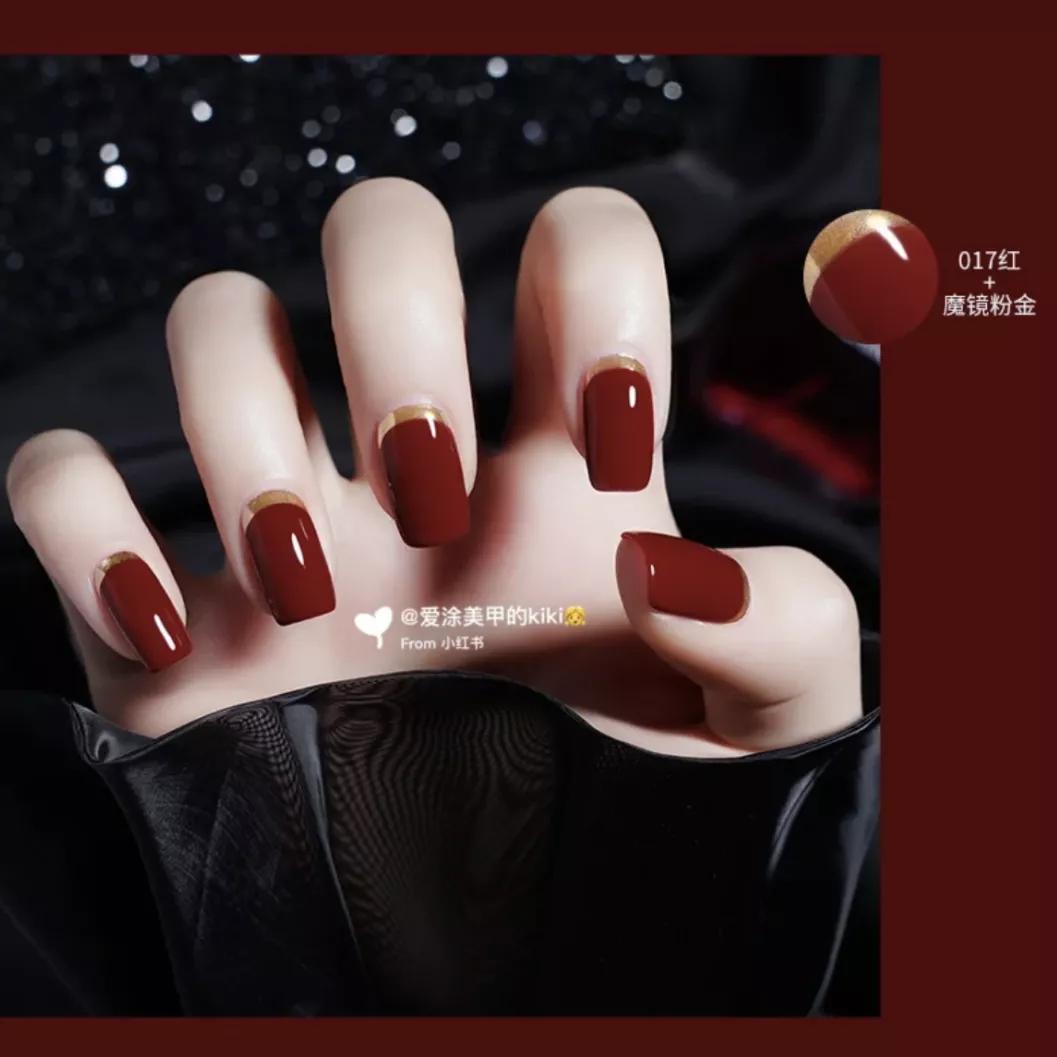 什么新年美甲｜临近春节，红色系美甲走一波？