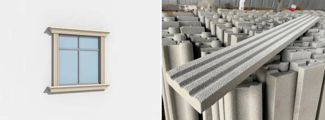 农村自建房装饰神奇发泡陶瓷线条安装方便快捷造型随意加工