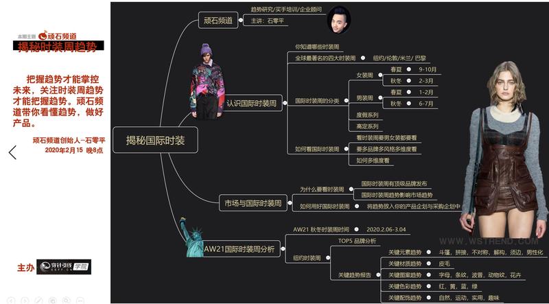 关键 《揭秘时装周趋势》顽石频道×穿针引线直播活动成功举办