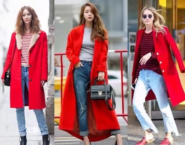 黑色 这才是新年穿搭的正确打开方式，喜庆洋气又时髦，瞬间成为焦点