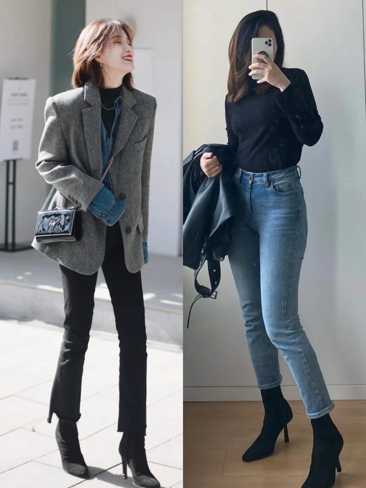 长度 牛仔裤还没过时,看博主解锁的“新式穿法”,瞬间拉开与路人距离