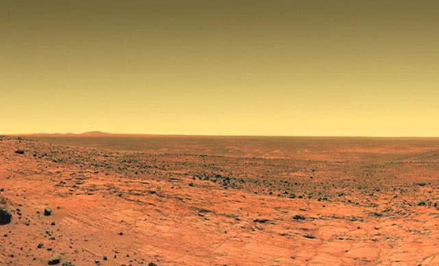 火星的天空正常时候是黄褐色!_尘埃_大气层_颗粒