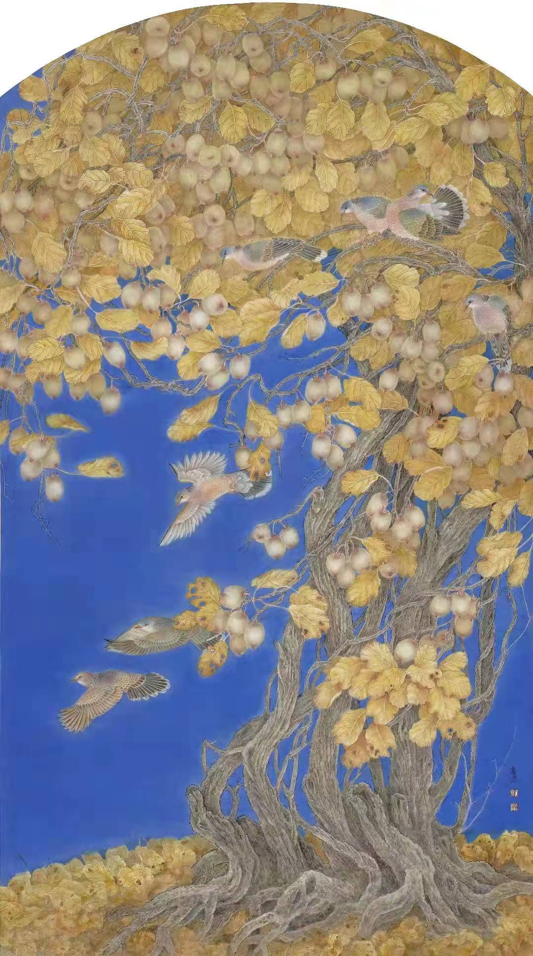 「福虎迎春」虎运祥通,万事如意,画家赵喜萍恭祝大家新年快乐