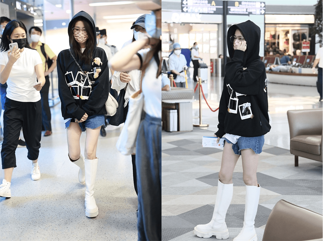 卫衣 白鹿真是挺任性，出席活动都不穿礼服，可意外的却美得很惊艳