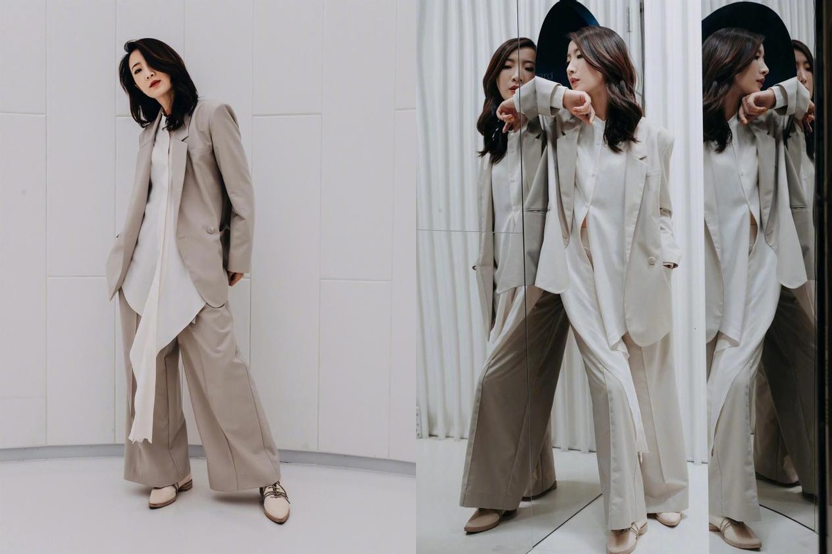 服装 许婧离开陈赫后,状态变得更好了,日常穿的普通却高级,很好看