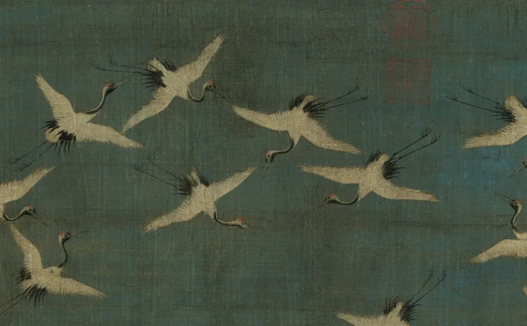 宋徽宗超现实主义画作瑞鹤图