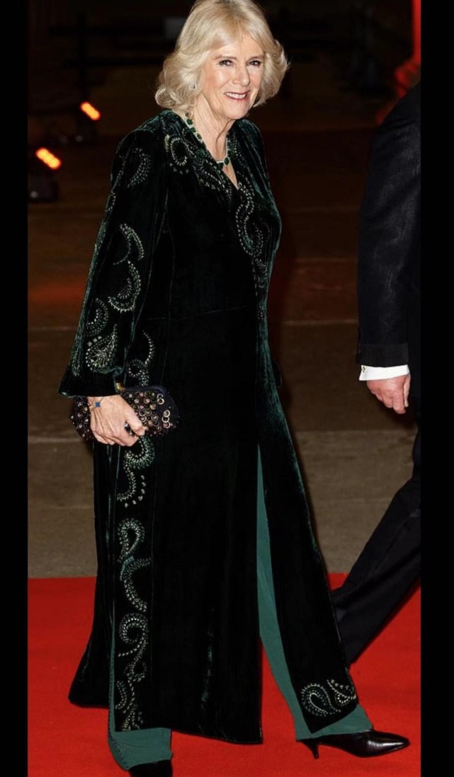 设计 英国的未来王后不好当！卡米拉连着三天亮相，穿天鹅绒长褂太霸气