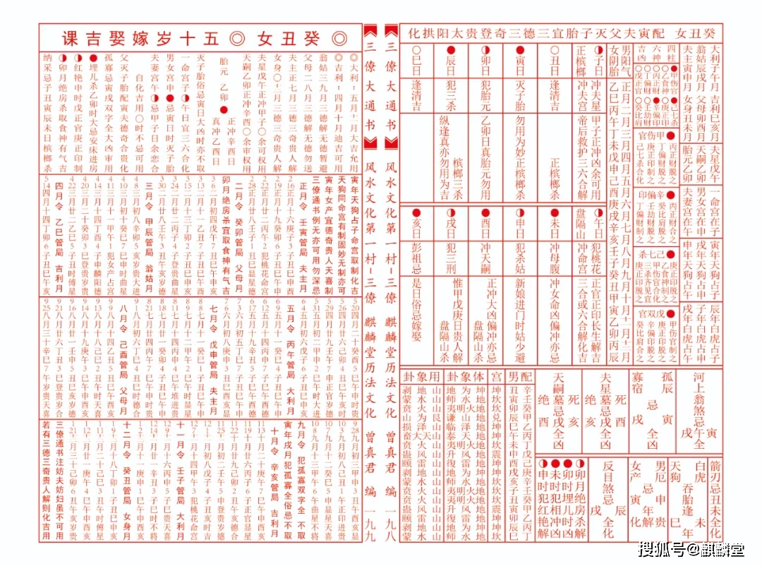 7,嫁娶吉日吉課(五十歲至十七歲的女生);b,六十甲子日入殮安葬的呼年