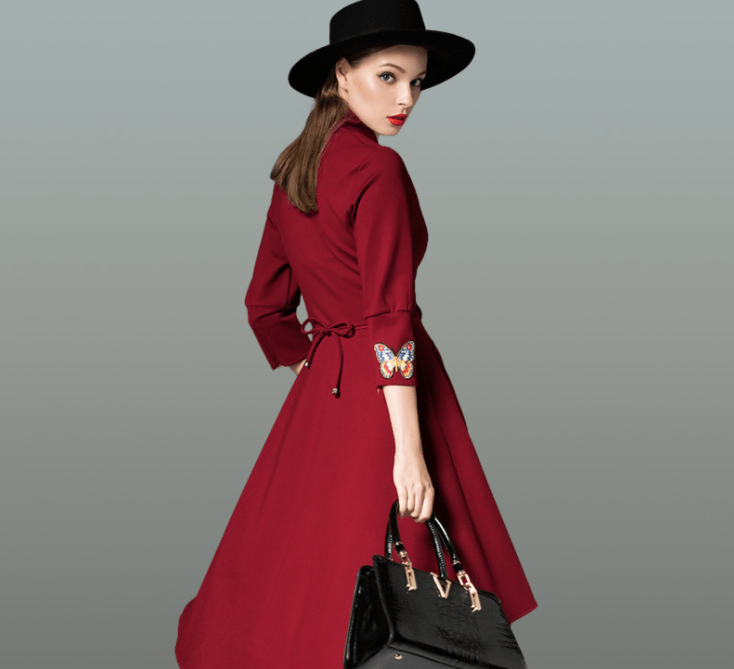 和春 连衣裙 助阵秋冬潮搭