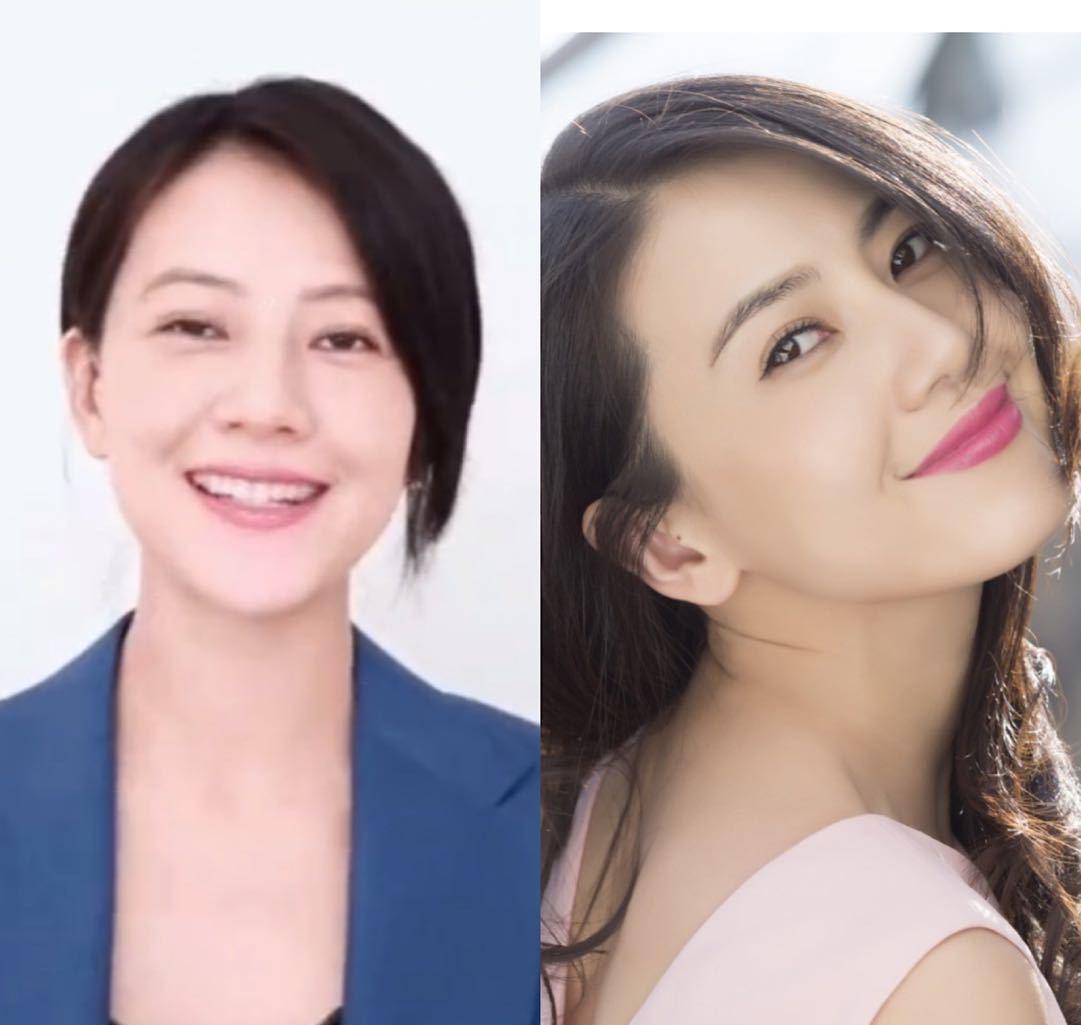 后首高圆圆孕后首现身，脸部有些孕后肥，但更有女人味了