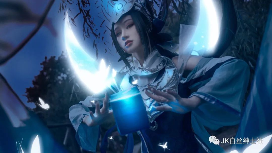 cos王者荣耀女娲朔望之晖cos正片茴茴