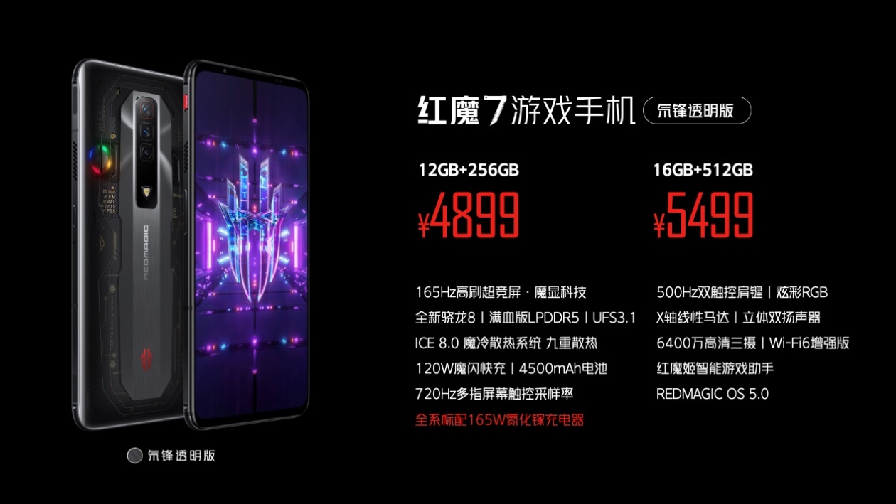 方面|红魔7系列游戏手机正式发布：红芯一号自研芯片、升级版ICE散热