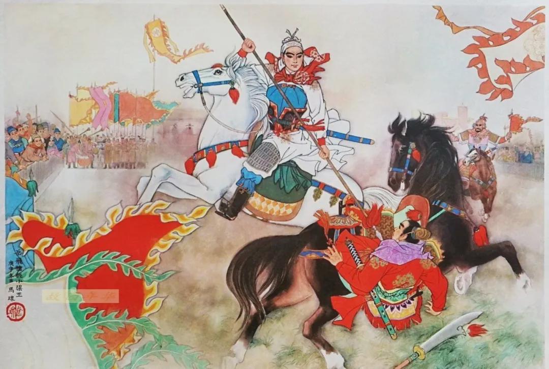 古典武戏年画欣赏_穆桂英_英雄_八大锤